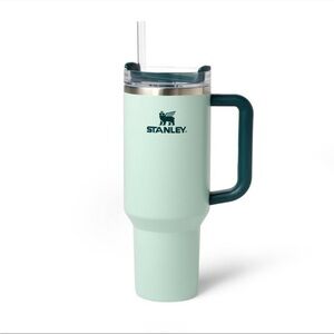 Stanley 40 oz stainless steel h20 flow state quencher tumbler ocean spray green